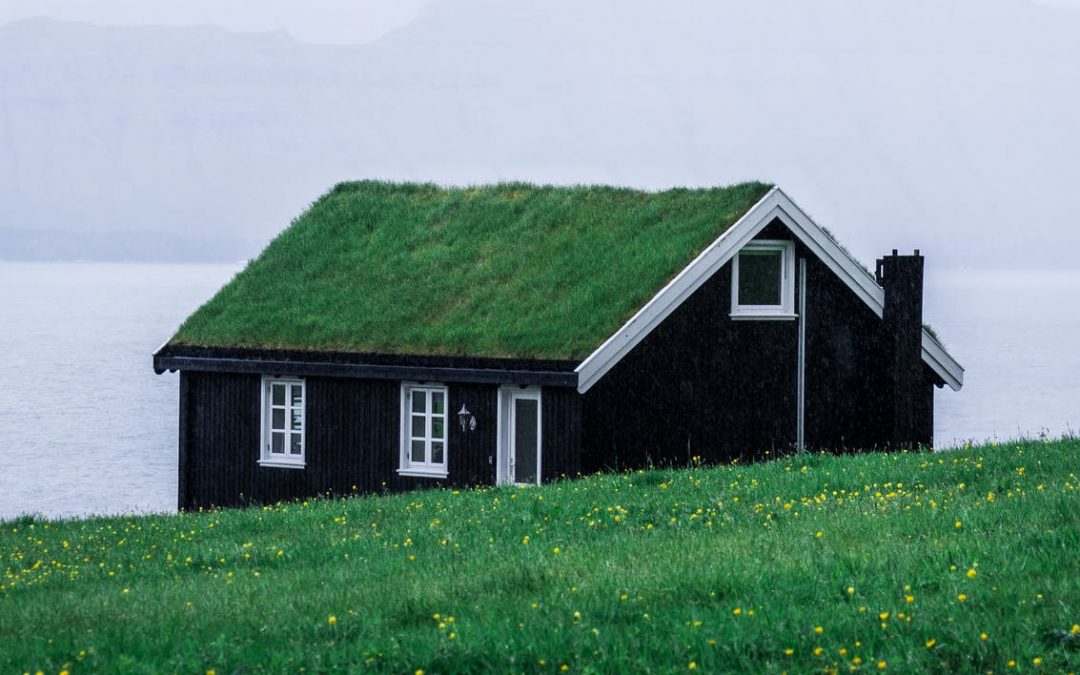 Hus med grønne omgivelser